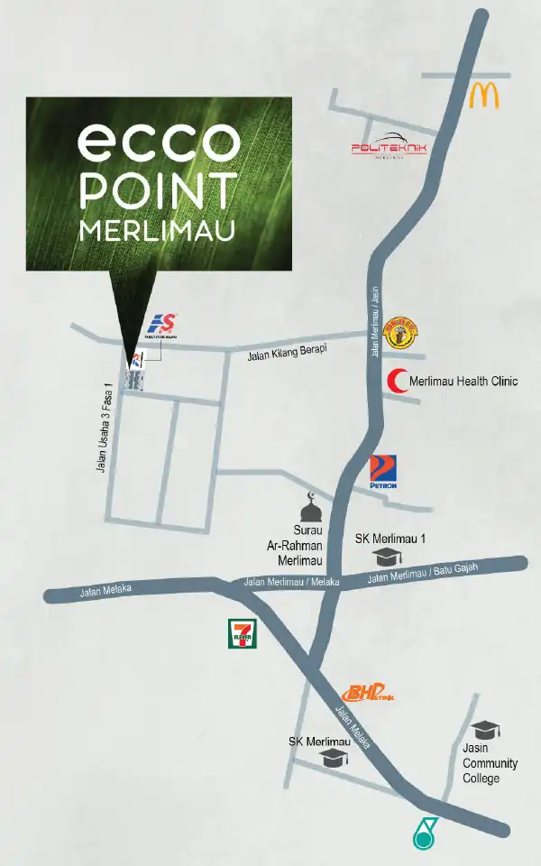 Ecco Point Merlimau | Location Map