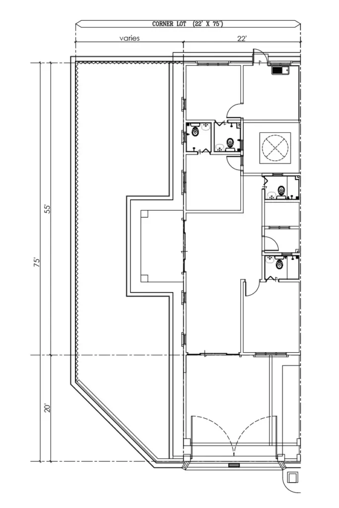 Floor Plan | Corner Lot | Single Storey 22 x 75